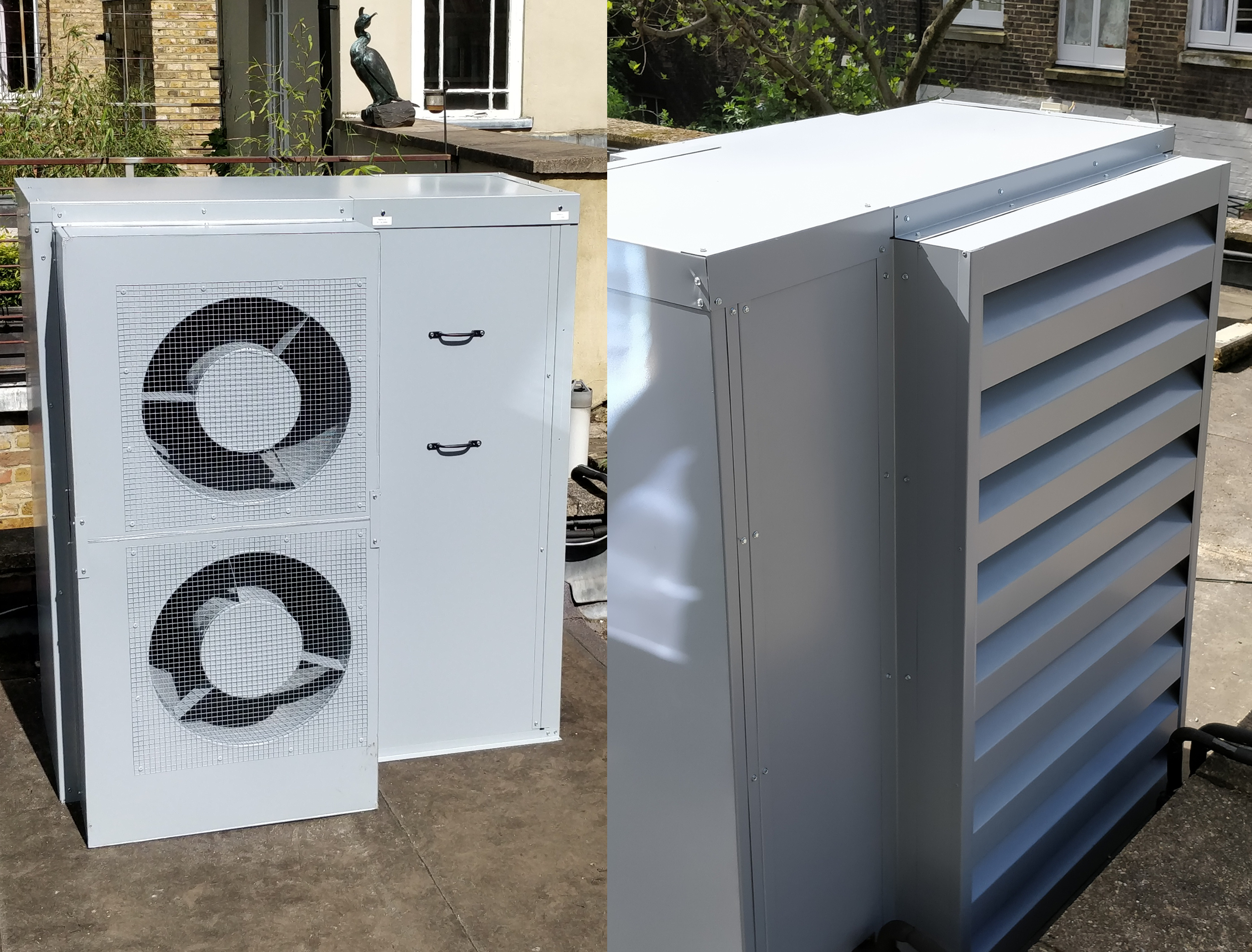 Polyester powder-coated enclosure